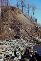 Rubble at Bluff Road bluff